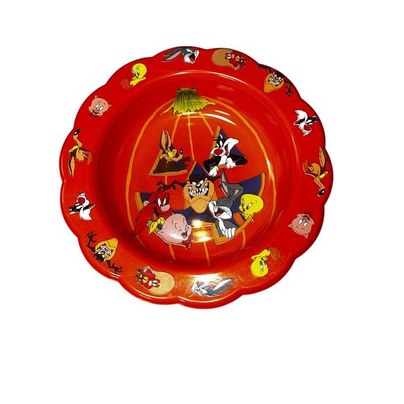 Vintage 1996 Looney Tunes hard Plastic Trick or Treat Candy Bowls Halloween - Picture 2 of 3